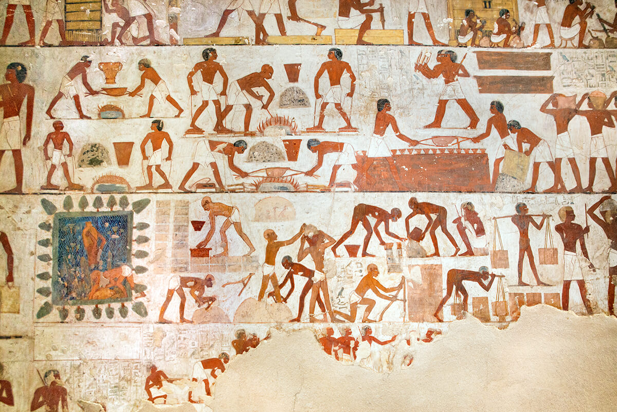 Egyptian wall-painting